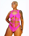 KEKE Bikini - Mesh Tie-Front Two-Piece